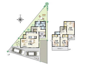 高槻市北大樋A号地間取り