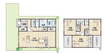 茨木市島間取り
