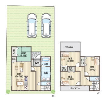 茨木市島間取り