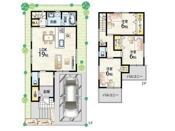 茨木市玉瀬２号地間取り