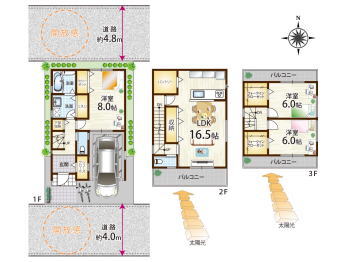 茨木市寺田町間取り